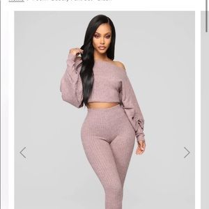 Brand New Fashion Nova Feelin Bubbly Pant Set